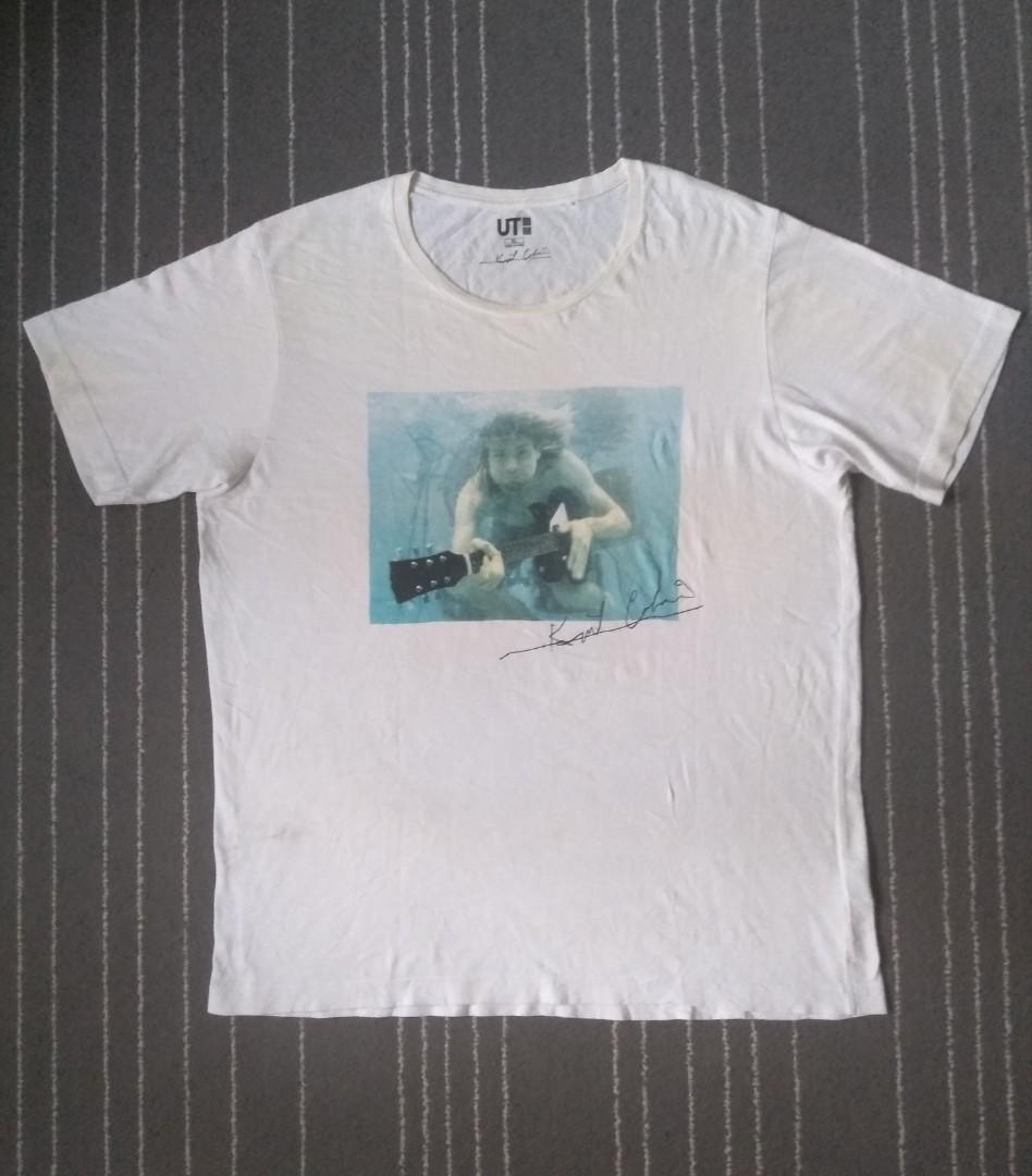 Tshirt Kurt Cobain Nirvana By Uniqlo Men S Fashion Clothes Tops On Carousell
