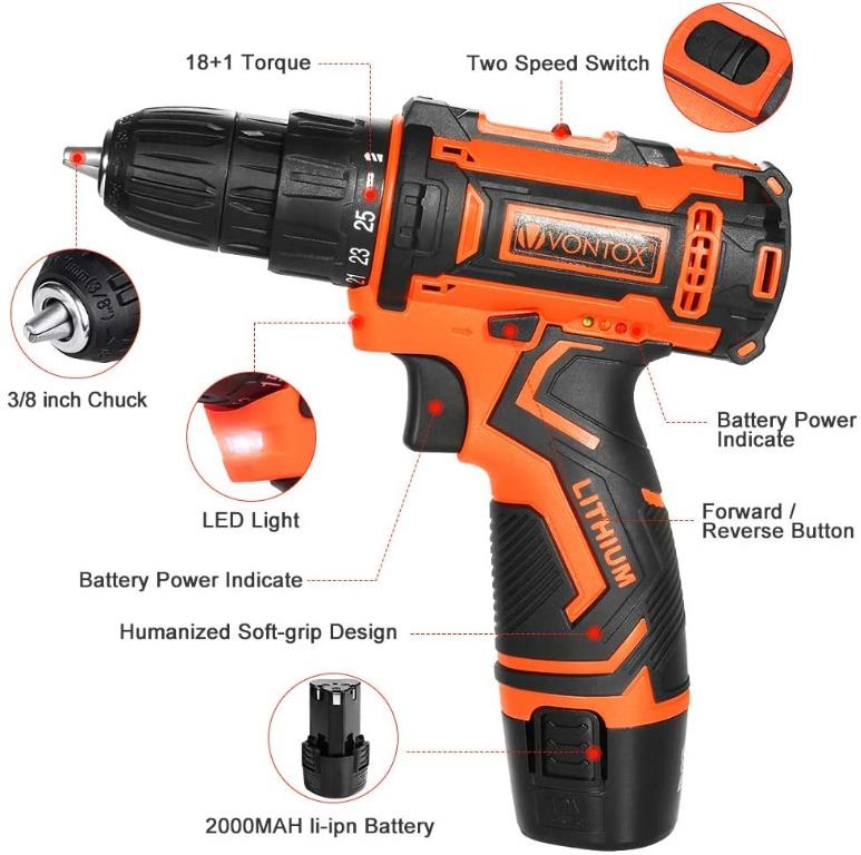 Vontox cordless drill clearance
