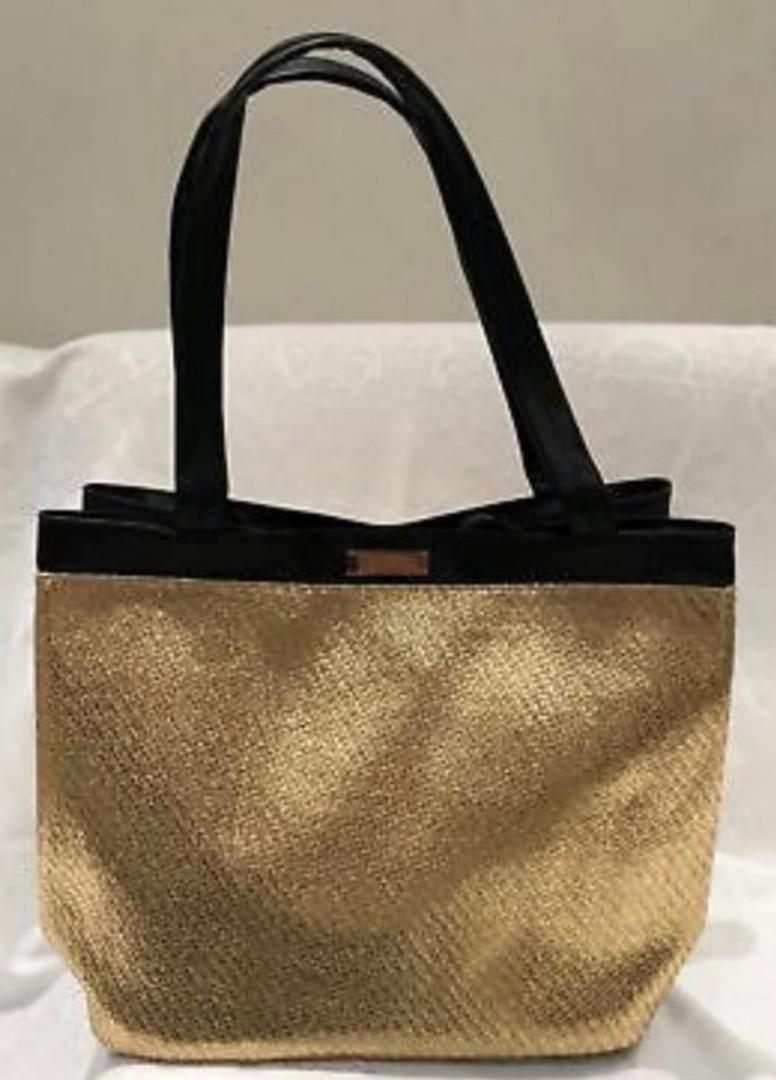 versace gold tote bag