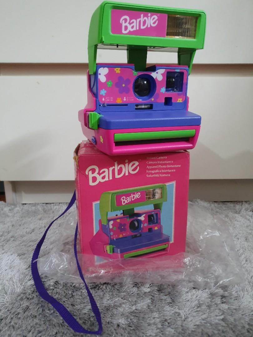 vintage barbie polaroid camera