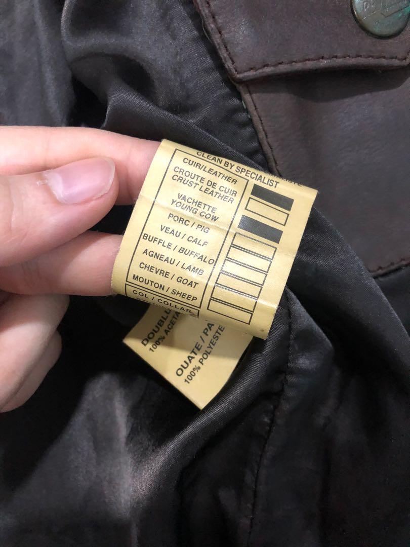 VINTAGE REDSKINS 100 CALF LEATHER JACKET Men s Fashion Coats