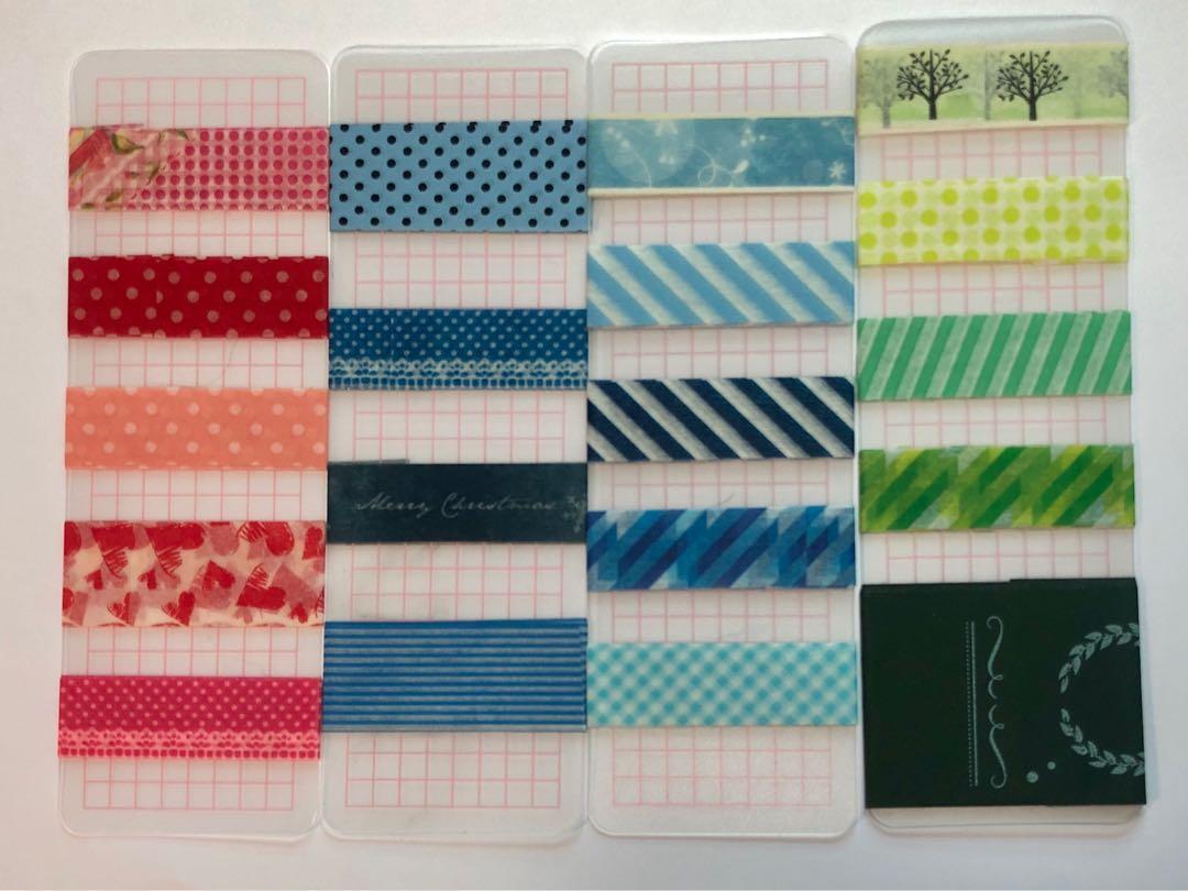 blue washi samples Washi Sample sets 8pcs colorful Pinky washi samples