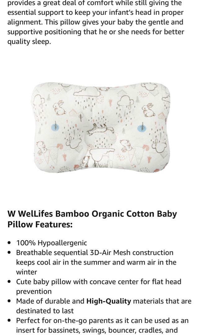 Wellifes hotsell baby pillow