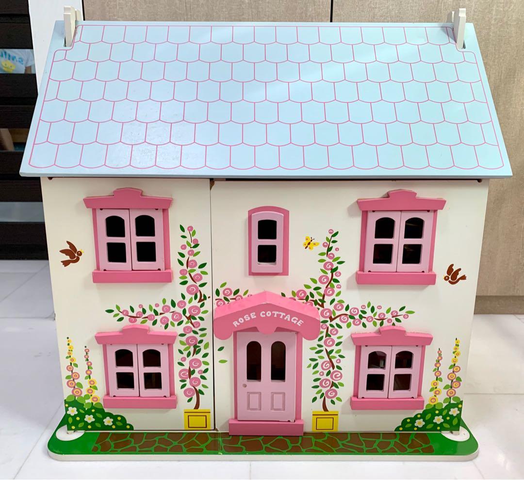 rose cottage wooden dolls house