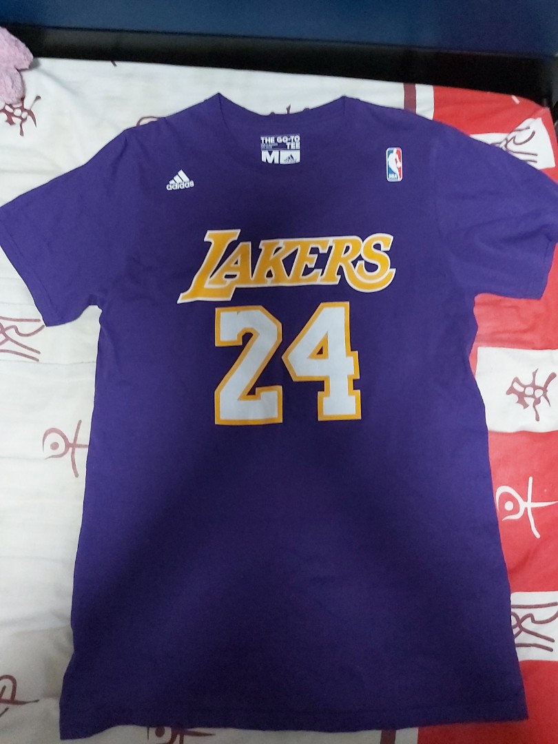 100% Authentic Nba Adidas Lakers Kobe Bryant #24 Go-To Tee M Size, Men'S  Fashion, Activewear On Carousell