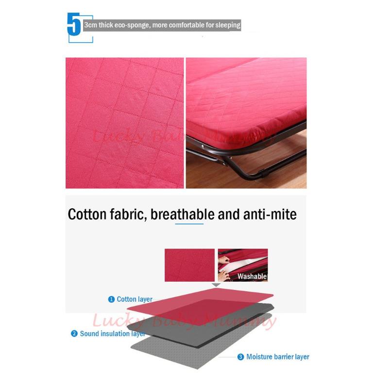 【3fold Bed】ELOISE Premium Japanese Foldable Single Bed/Folding Queen