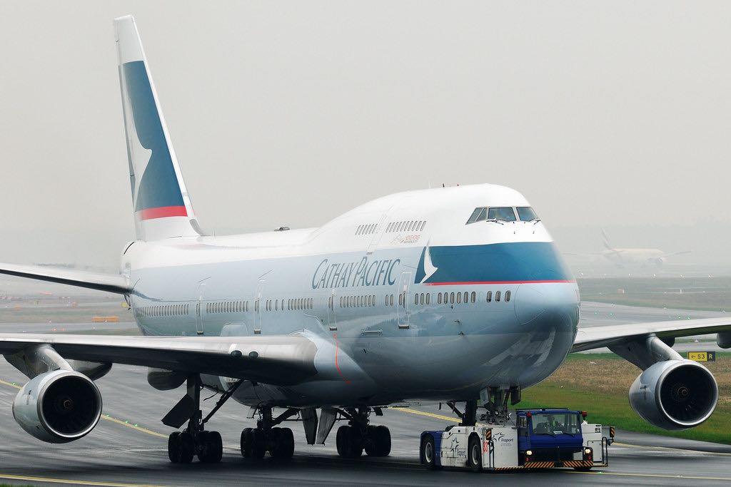 ✈️ 全齊原裝國泰4色～國泰航空退役波音747-400 (B-HUI)飛機外殼鎖匙