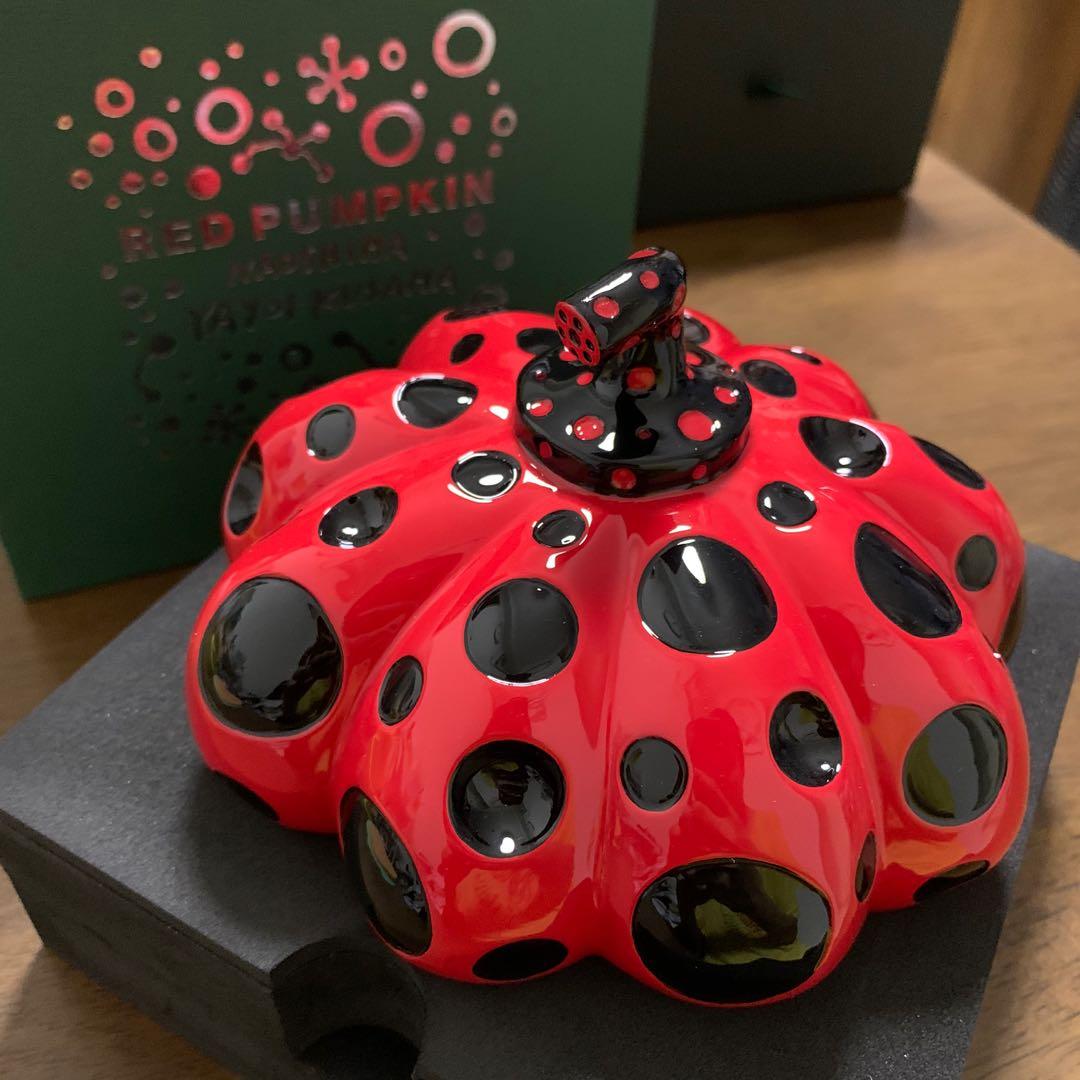 最高 草間彌生 赤かぼちゃ オブジェ 直島限定 YAYOI KUSAMA 置物 - ftp ...