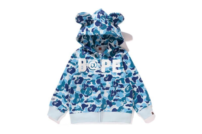 2XL BAPE head full zip hoodie Blue A Bathing Ape Size XXL