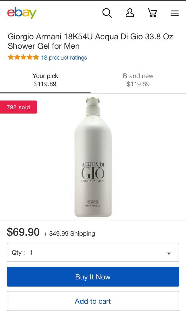 Acqua Di Gio Shower Gel