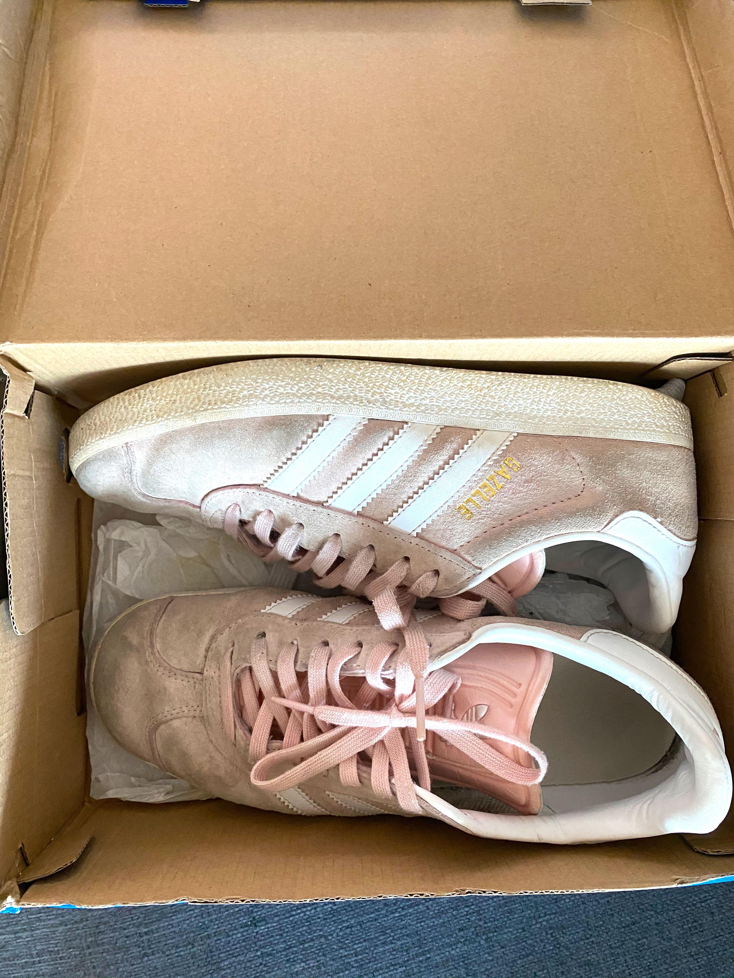 Adidas Gazelle Pink Women S Fashion Shoes Sneakers On Carousell