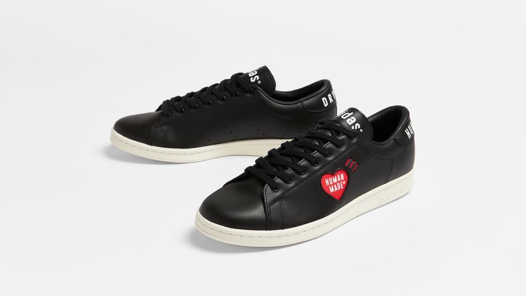 adidas core black stan smith