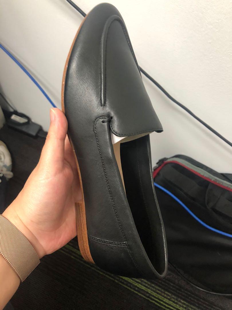 ALDO joeya leather flat loafers in black
