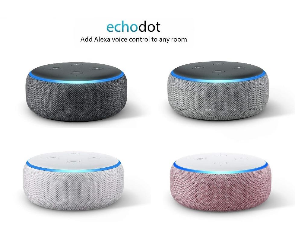 Amazon Echo Dot 3rd Gen Smart Speaker With Alexa 亞馬遜echo Dot 第三代 Alexa系統音控智能喇叭 Voice Control Your Music Smart Home 100 Brand New 電子產品 其他 Carousell