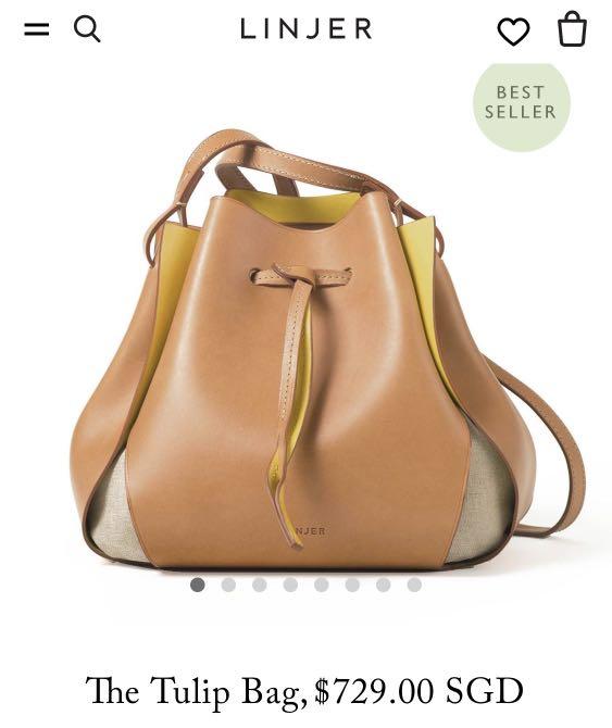 Authentic linjer tulip bag BN Luxury Bags Wallets on Carousell