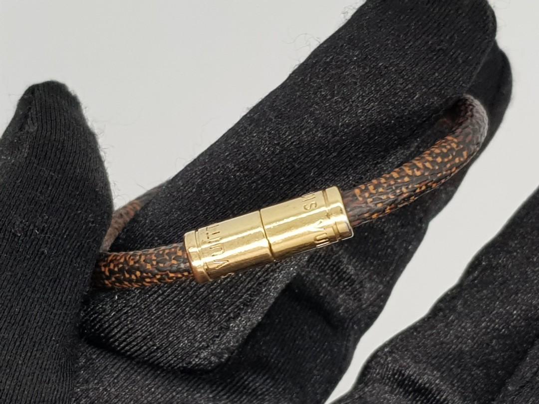 Louis Vuitton Keep It Bracelet Ebène Damier Ebene. Size 17