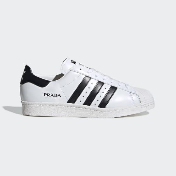 Authentic Prada x Adidas Originals Superstar White Black Men s