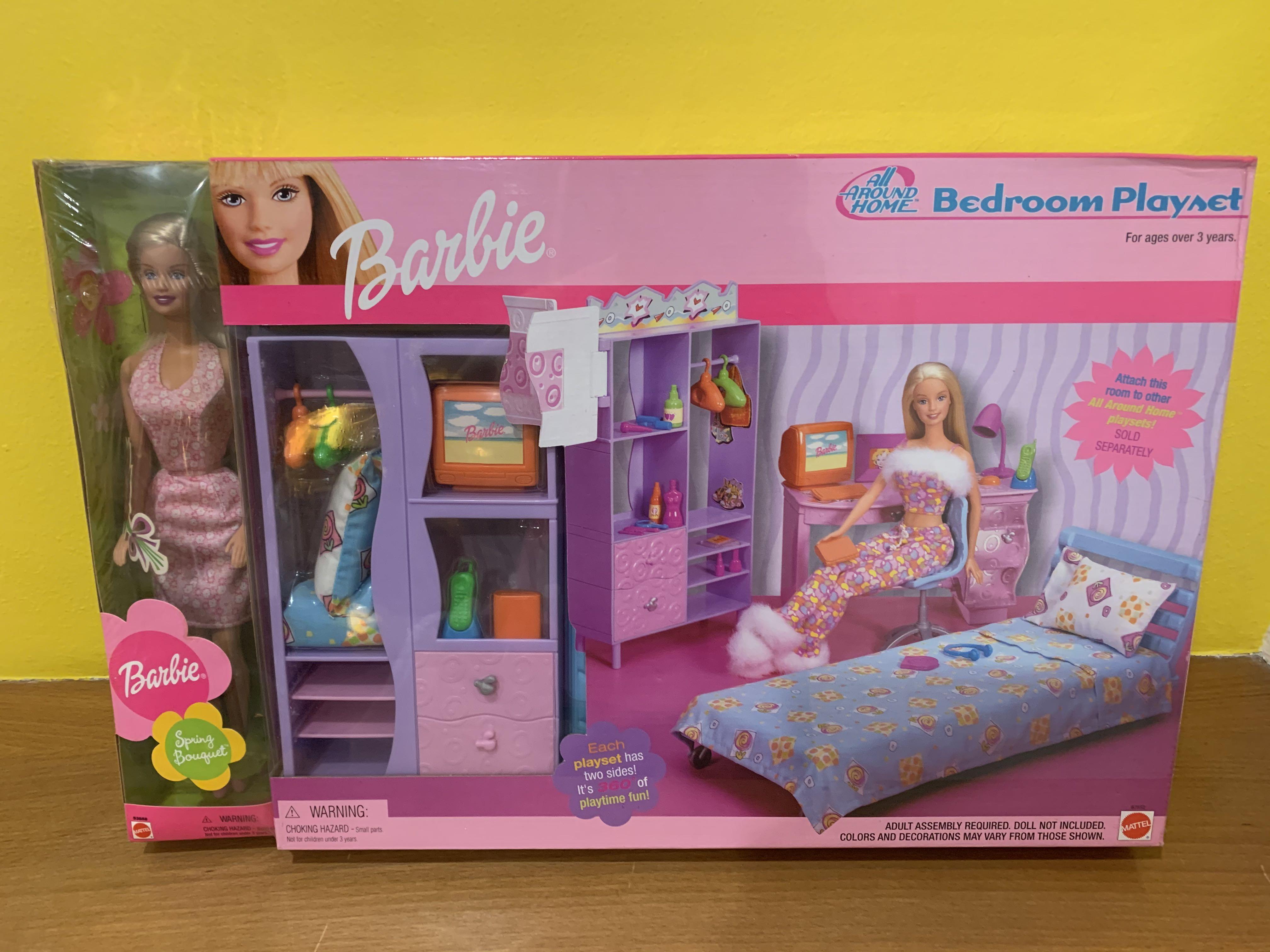barbie bedroom playset
