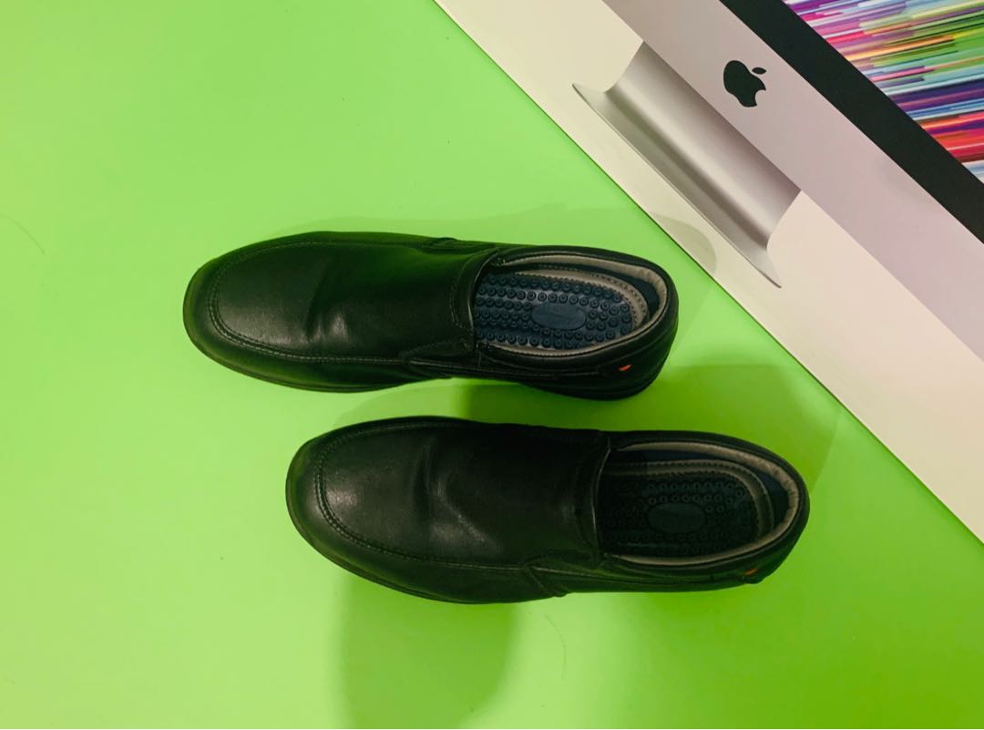 bata shoes black leather