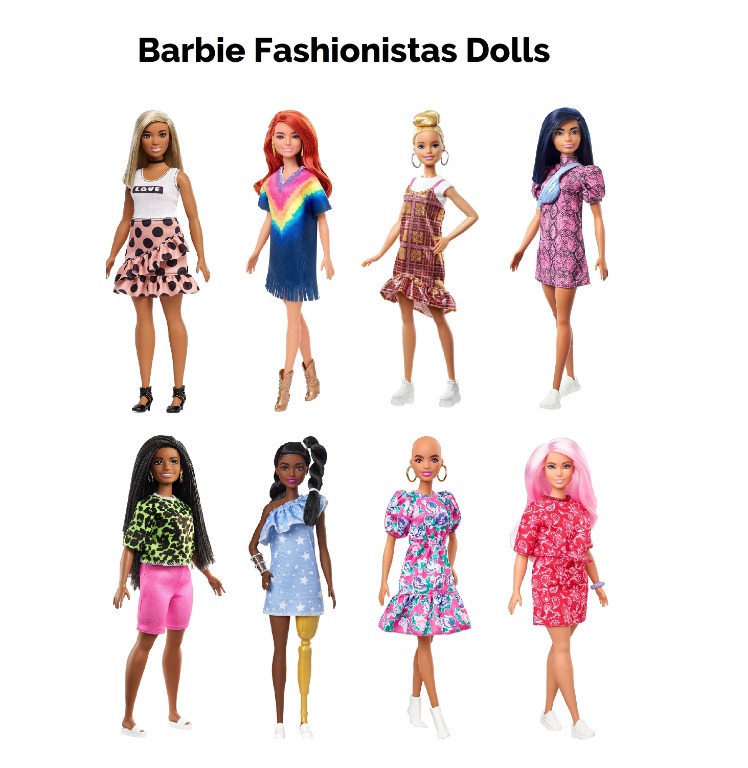 mattel barbie fashionistas