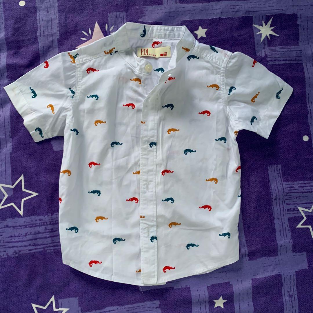 baby boy mandarin collar shirt
