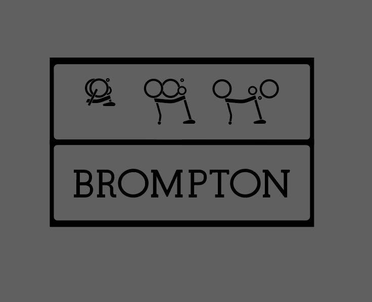 Brompton custom die-cut decal sticker, Sports Equipment, Bicycles ...