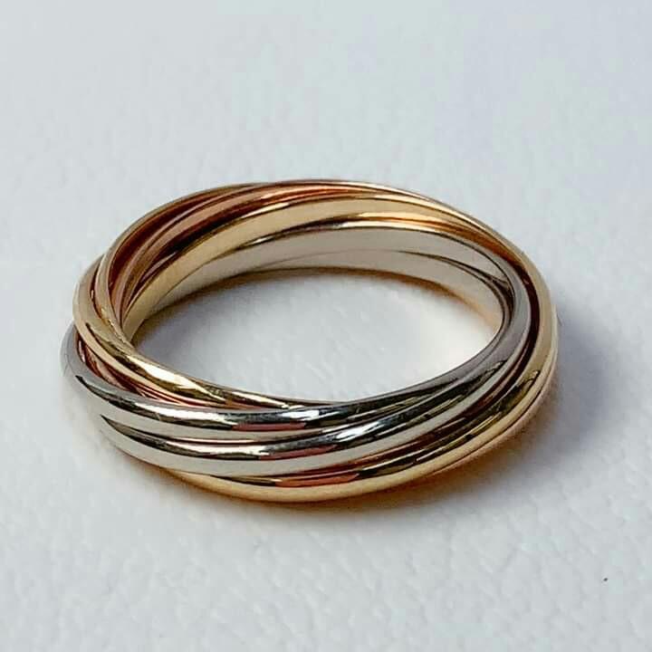 Cartier 750 Trinity Ring Rare Women S Fashion Jewelry Rings On Carousell
