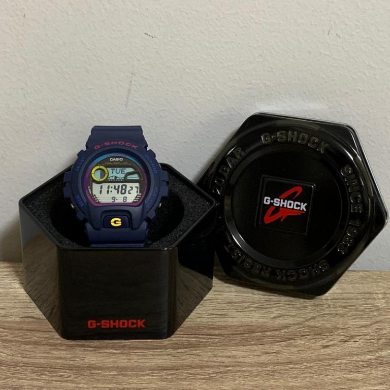 Casio Gshock GLX 6900A 2 G lide Moon Phase G Shock Blue Watch