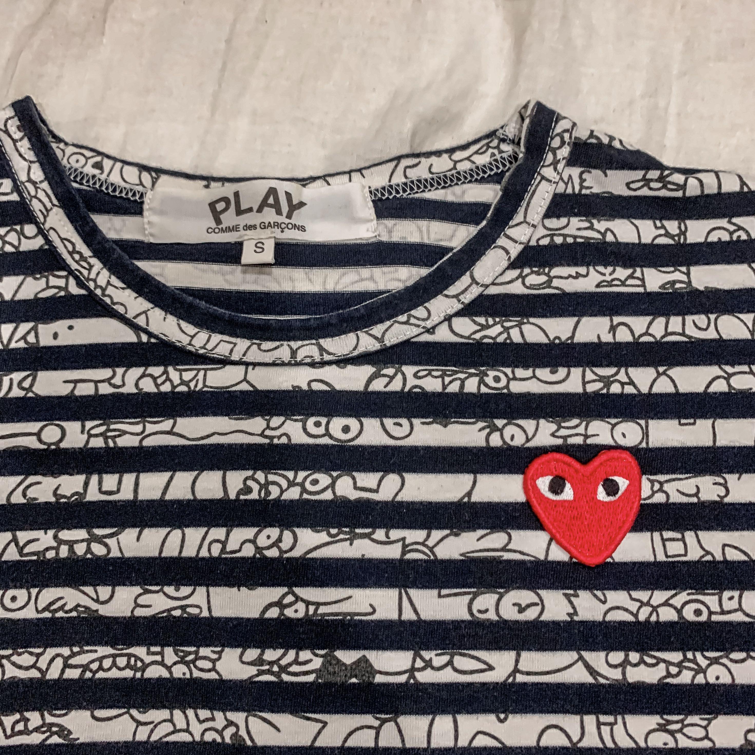 CDG Play x Matt Groening Cartoon T shirt
