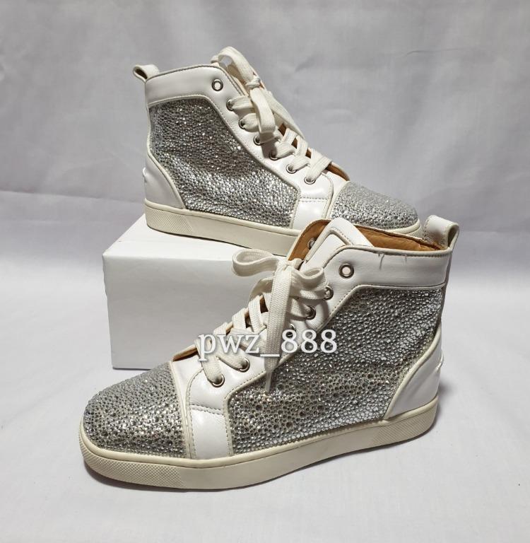 Christian louboutin sparkle sneakers clearance