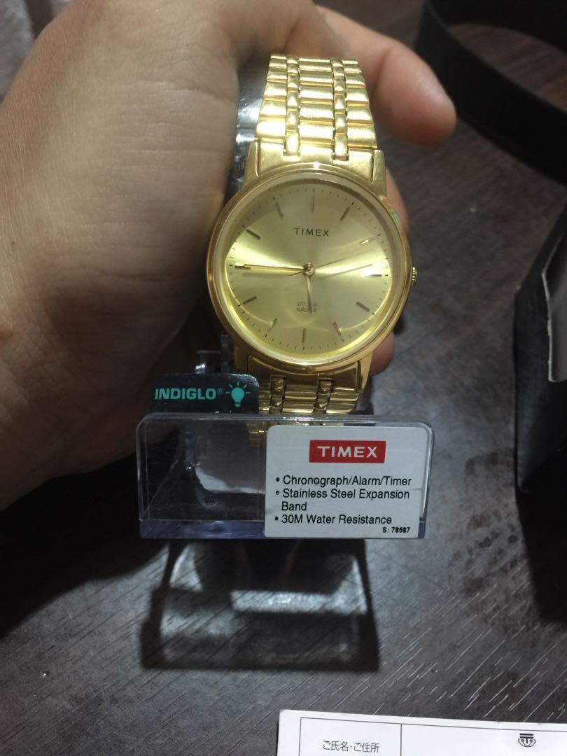 Classic gold watch timex, Men's Fashion, Watches & Accessories, Watches on  Carousell