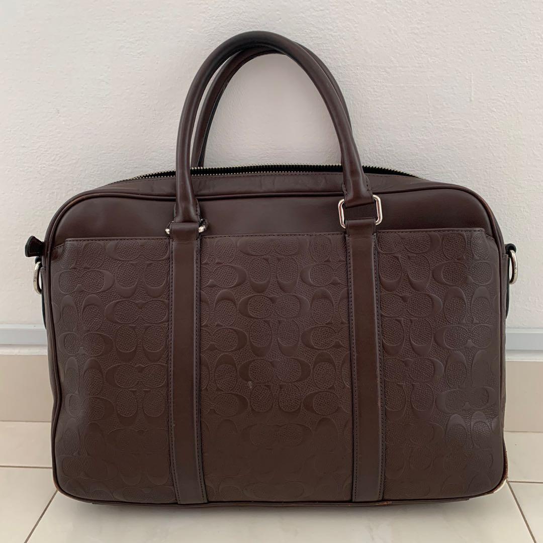 coach slim briefcase