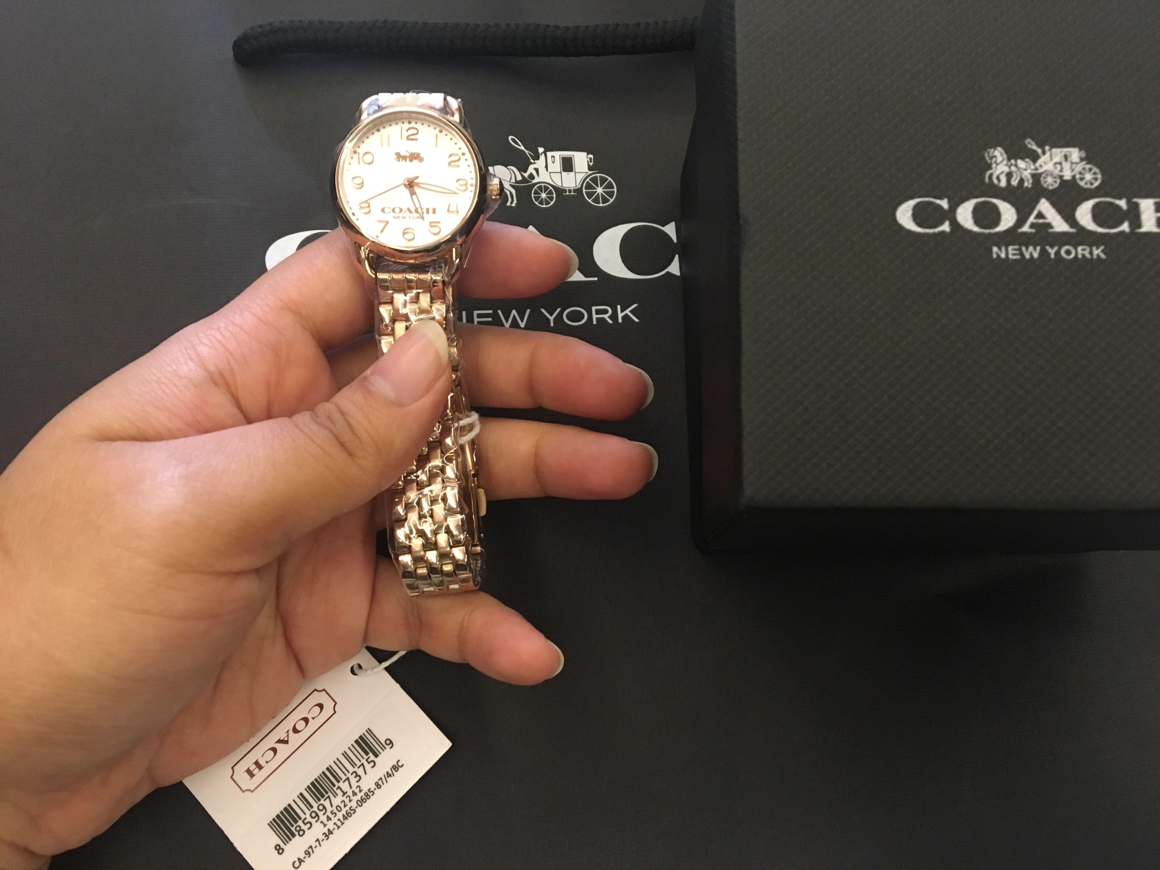Coach discount bling watch