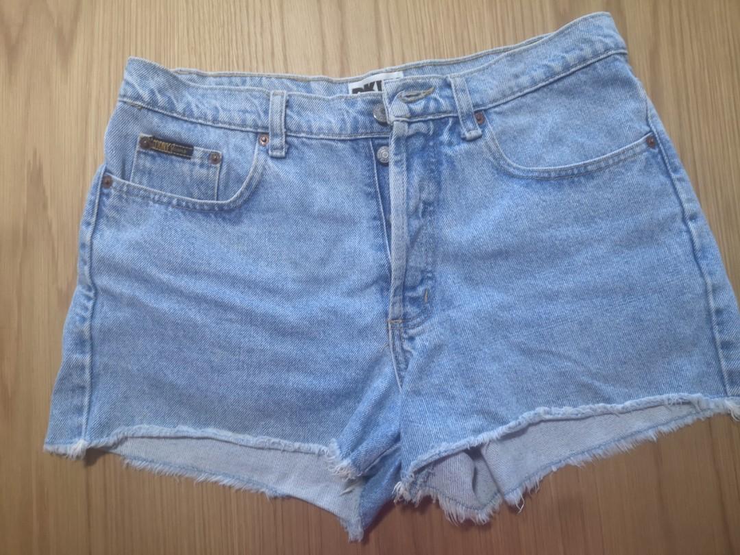 dkny denim shorts