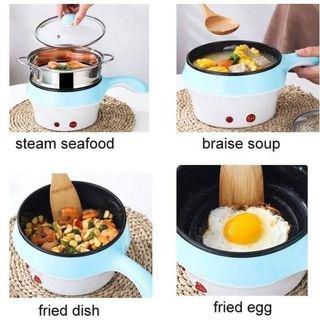Electric NonStick Ceramic/Marble Frying Pan Rice Multi Mini Rice Cooker