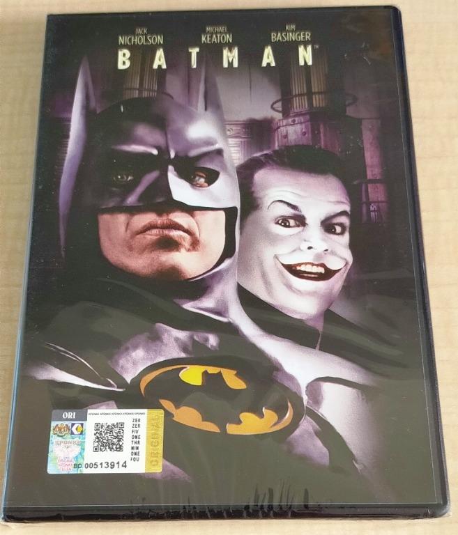 English Movie Batman DVD 1989 Film Michael Keaton Jack Nicholson Kim  Basinger, Hobbies & Toys, Music & Media, CDs & DVDs on Carousell
