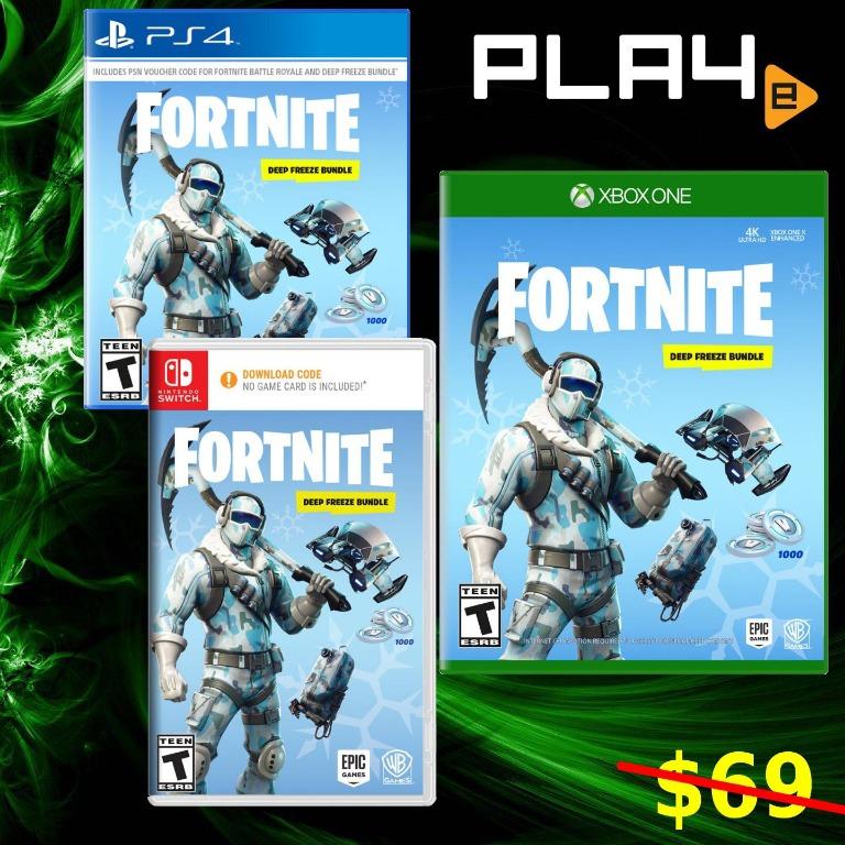 Fortnite Deep Freeze Bundle DLC Brand New PS4 XBOX ONE NINTENDO SWITCH
