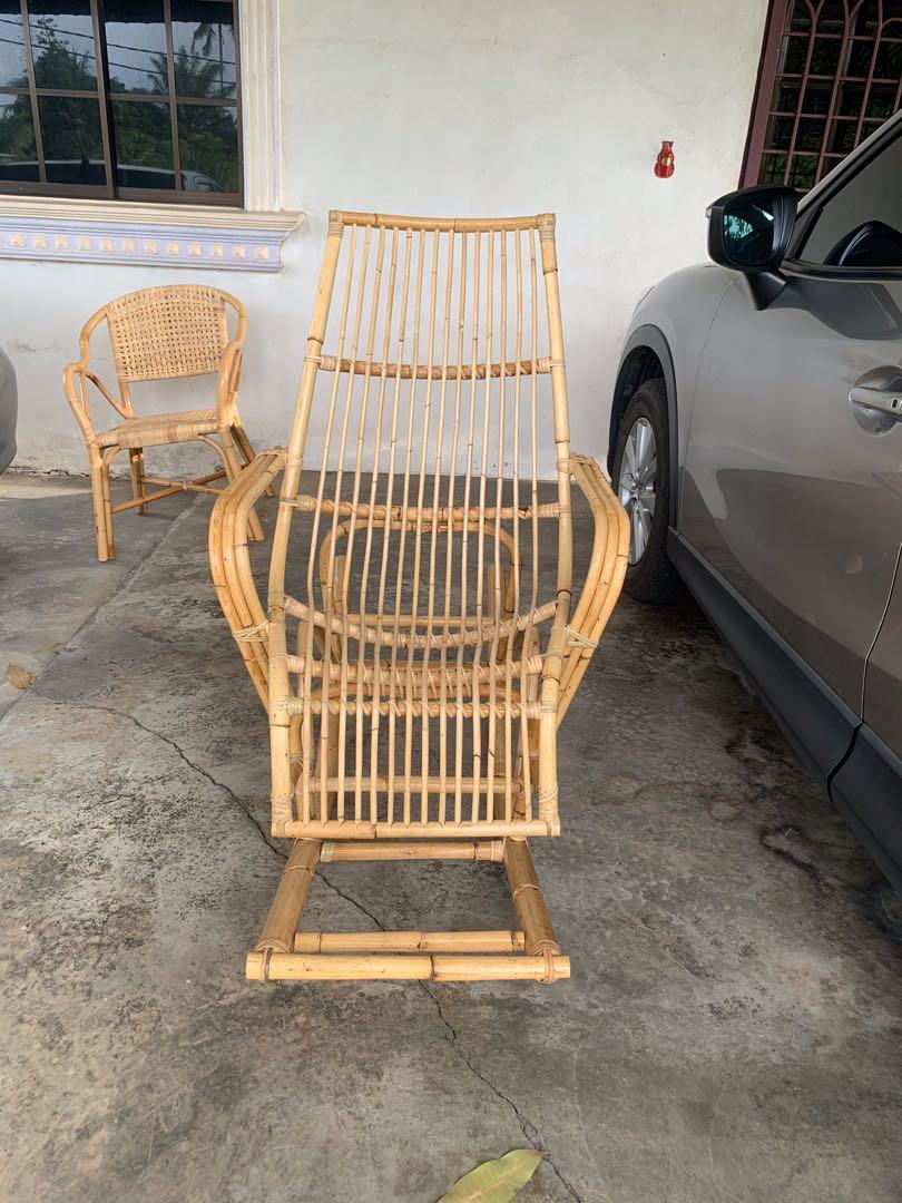 Free Shipping Kerusi Malas Kerusi Goyang Rotan Home Furniture Others On Carousell