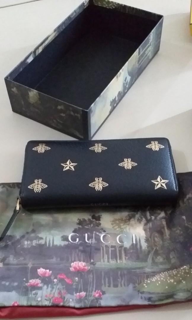 gucci bee star wallet