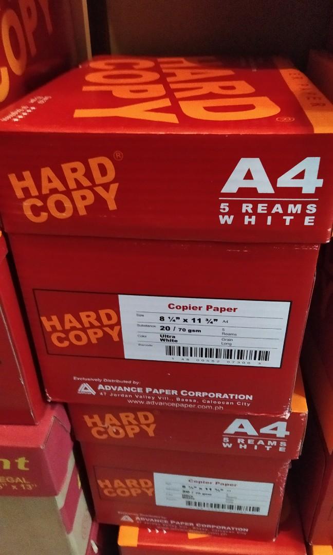 Hard copy A4 bond paper, Hobbies & Toys, Books & Magazines, Textbooks