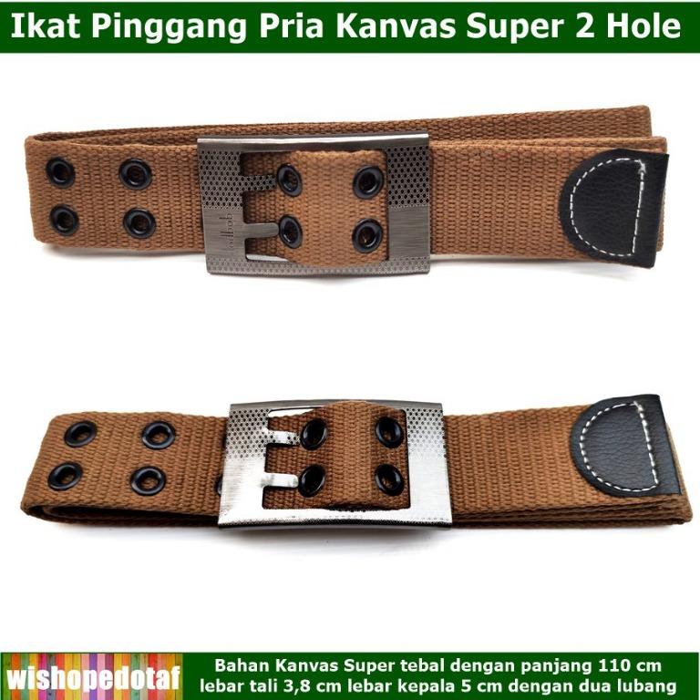 Ikat pinggang pria nylon + besi dodbob - Fashion Pria - 816529516