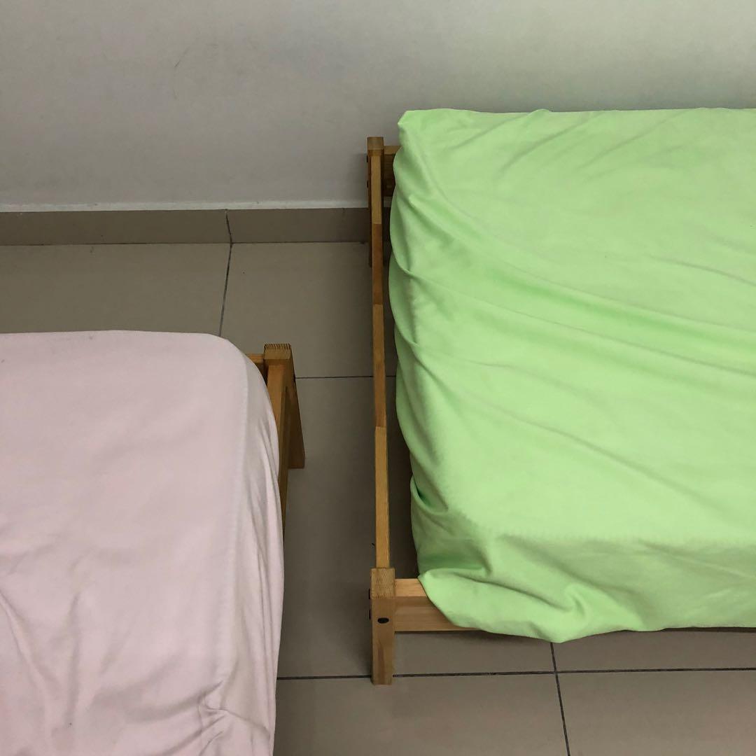 Ikea single bed, Furniture & Home Living, Furniture, Bed Frames