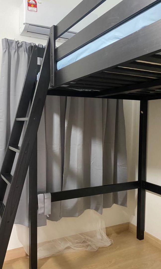 Loft single bed frame top