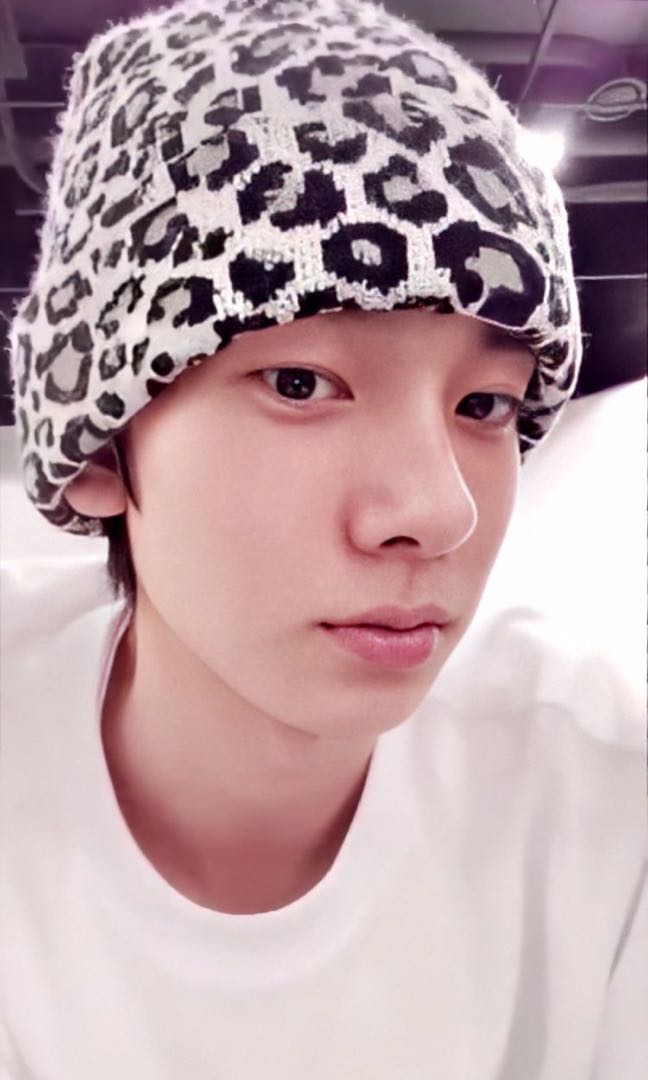 Heeseung leopard hat clearance