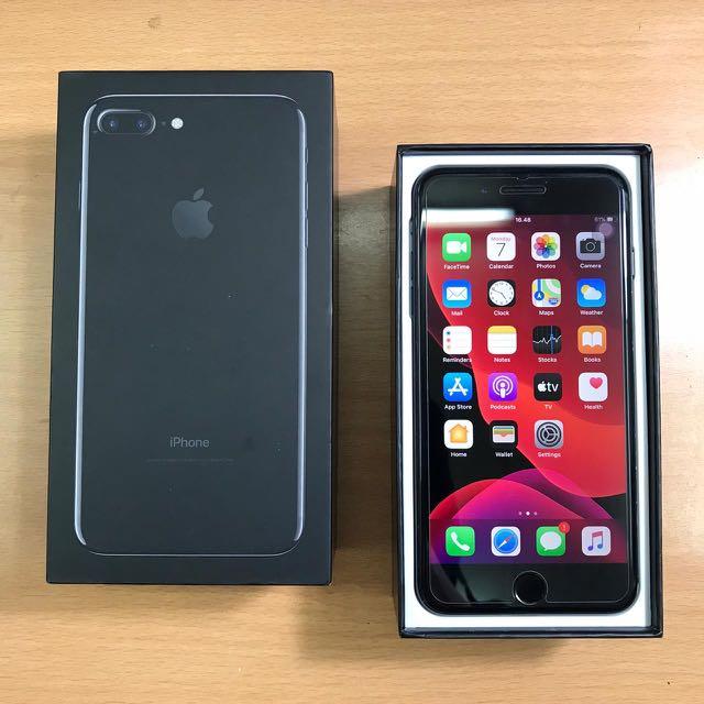 Iphone 7 Plus 128gb Jetblack Fullset Ori Telepon Seluler Tablet Iphone Iphone 7 Series Di Carousell
