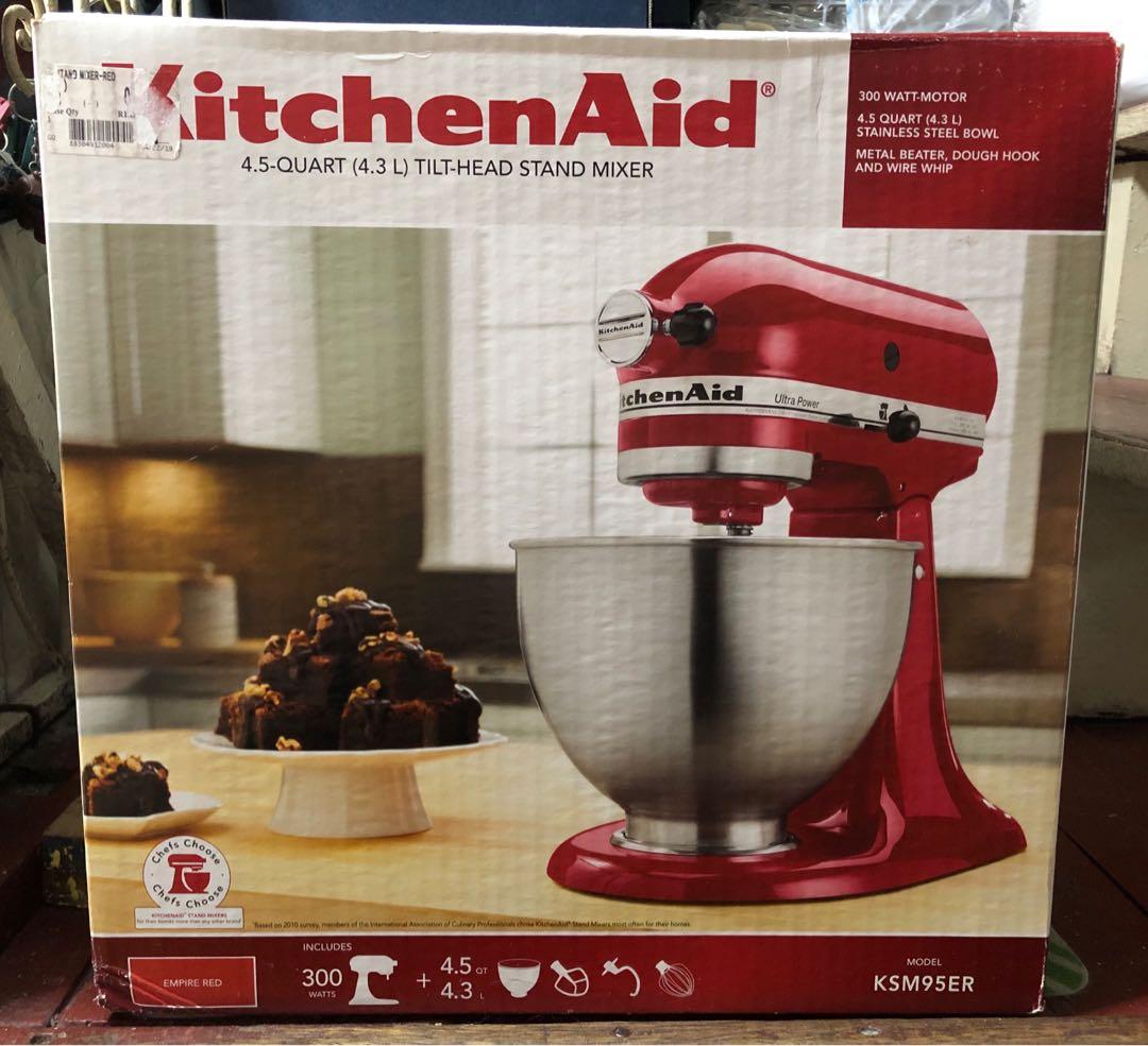 Kitchenaid Tilt Head Stand Mixer Empire Red Tv Home Appliances Kitchen Appliances Hand Stand Mixers On Carousell