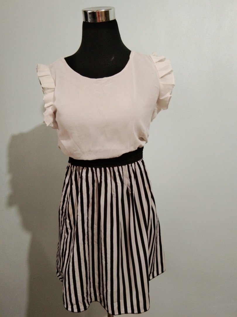 plain white mini dress