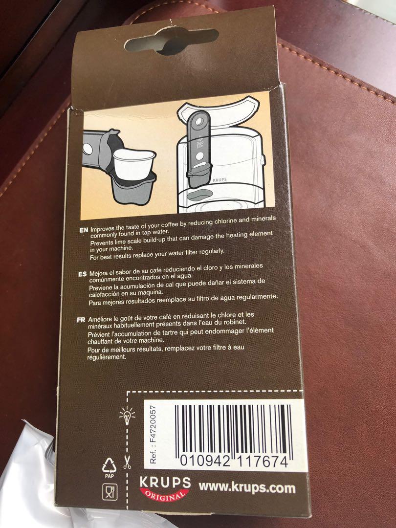 Krups coffee machine water filter carriages, TV & Home Appliances