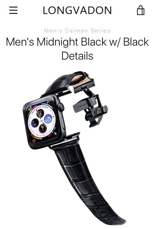 Longvadon Strap Black Mobile Phones Gadgets Wearables Smart Watches on Carousell
