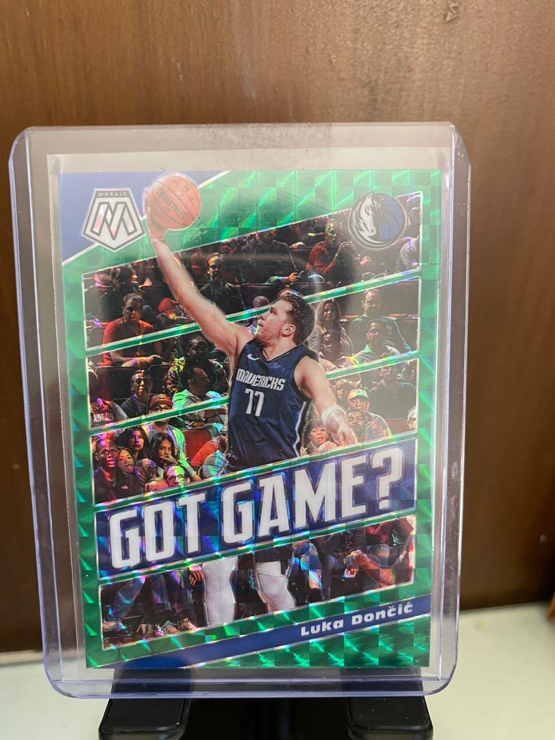 Luka Doncic Second Year Cards (Category: Raw Singles) located in San Juan City. Submitted by nbacardshopph (Listing ID 1033911331, Image 1). Description: 1. Luka Got Game Green Mosaic - 8k 2. Luka Doncic Far Out Prizm - 5k 3. Will to Win Mosaic - 3500 4. Absolute Memorabilia - 2k .